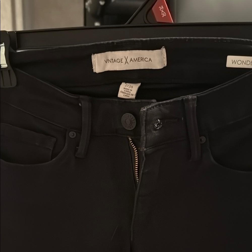 Vintage America Midnight Black Jeans